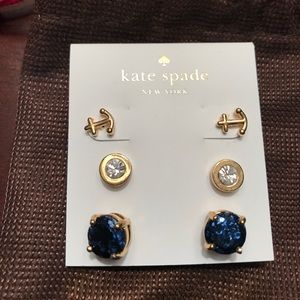 Kate Spade earrings trio.